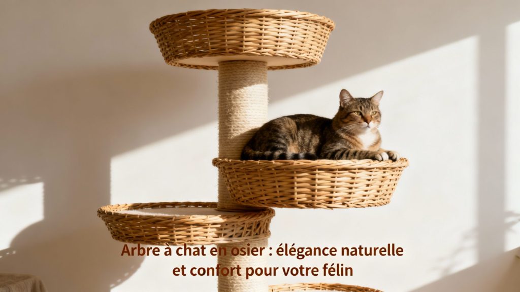 Arbre à chat en osier