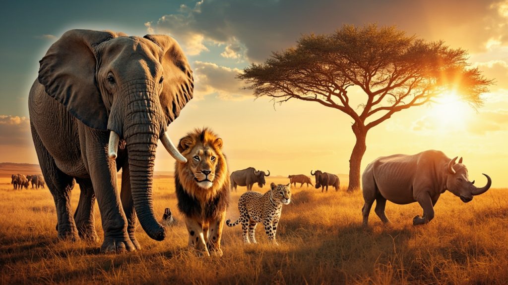 Les cinq animaux du big five et leur rôle en afrique