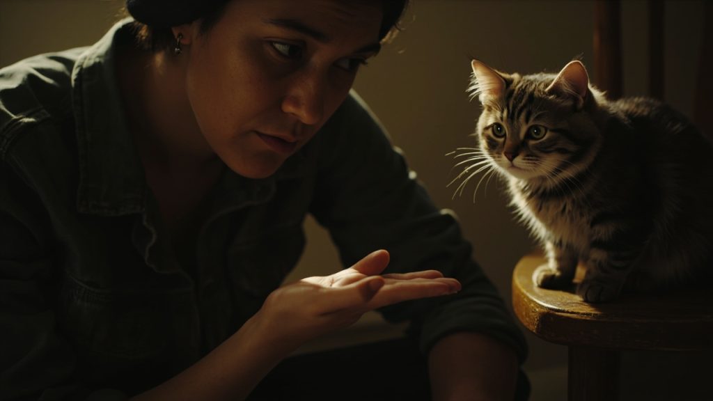 Comment gagner la confiance d'un chat craintif