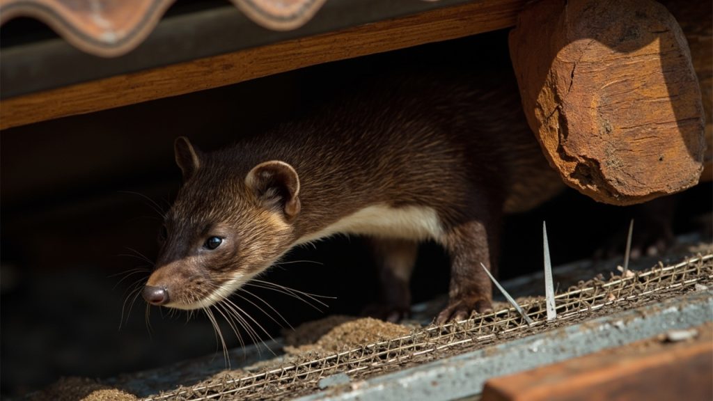Comment se débarrasser d'une fouine sous les toits : méthodes et prévention