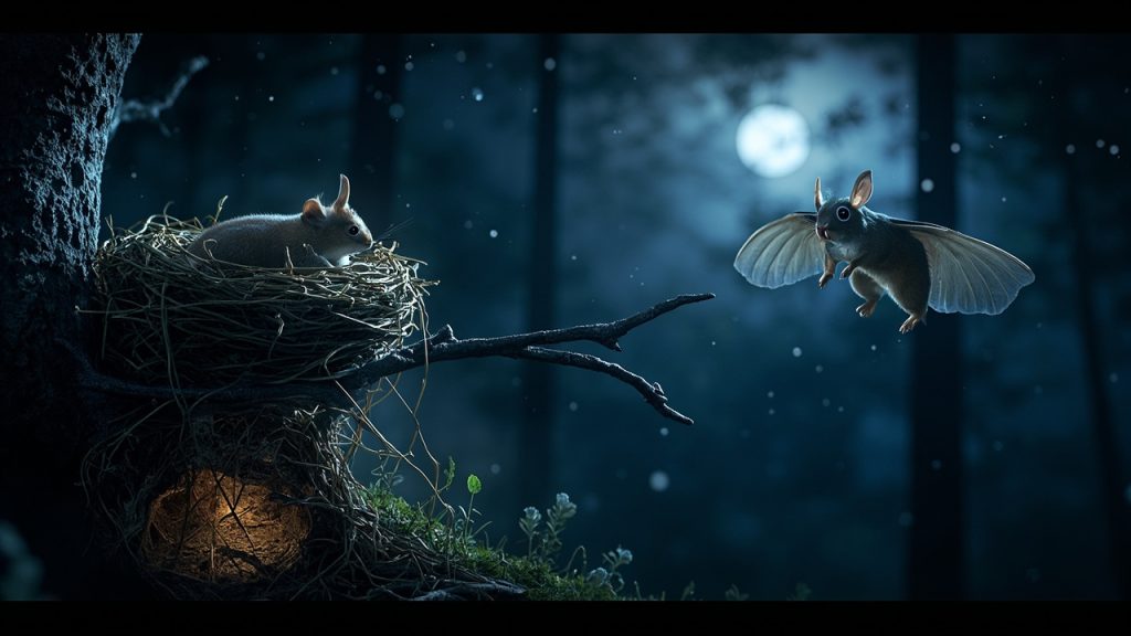 Où vont les écureuils la nuit : nids, terriers et écureuils volants