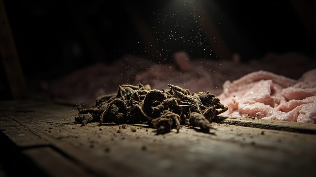 Reconnaître et gérer les crottes de fouine dans les combles