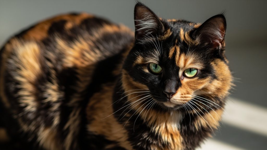 Chat écaille de tortue : origine, génétique et caractère