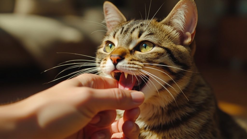 Pourquoi mon chat me mord-il et comment agir