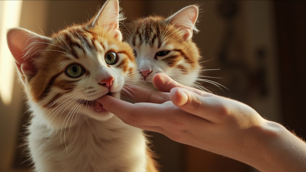 Pourquoi mon chat me mord-il et comment agir