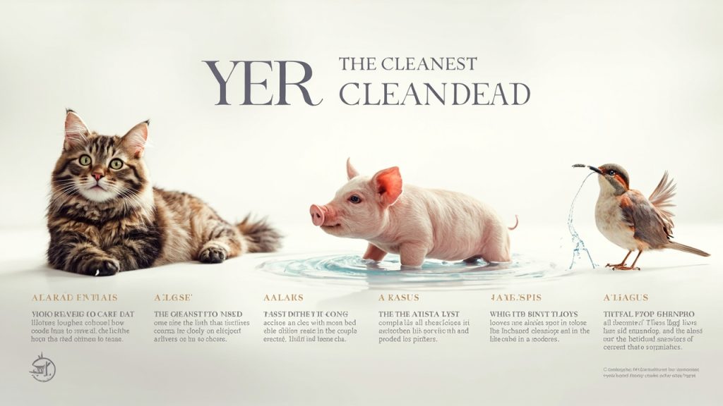 Quel est l'animal le plus propre : classement et explications