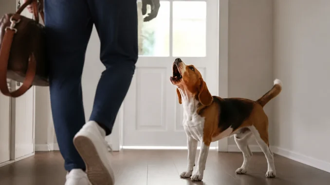 Pourquoi mon chien aboie-t-il quand je pars ? Causes et solutions