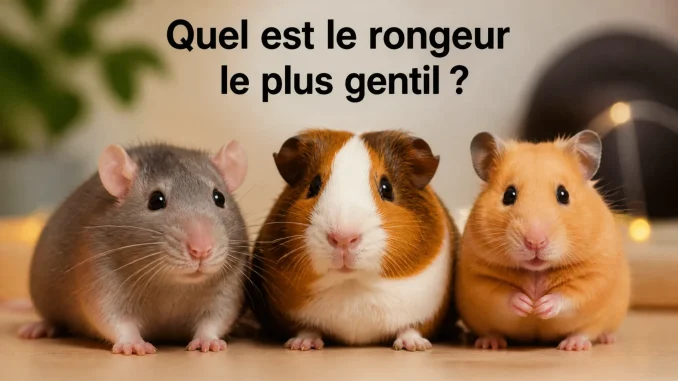 Quel est le rongeur le plus gentil ? Rat, cochon d’Inde ou hamster